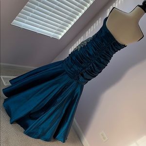 Gorgeous Teal Mermaid Prom Dress